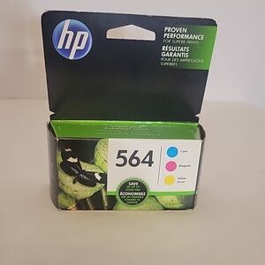 HP 564 Cyan Magenta Yellow New Expire 3/2018 Price Firm